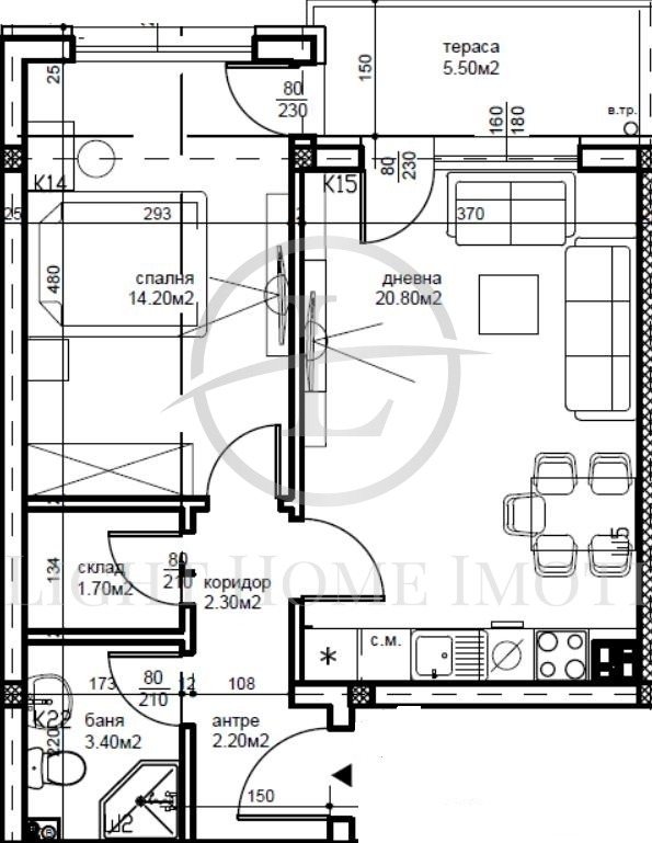Eladó  1 hálószoba Plovdiv , Belomorski , 67 négyzetméter | 76525977 - kép [5]