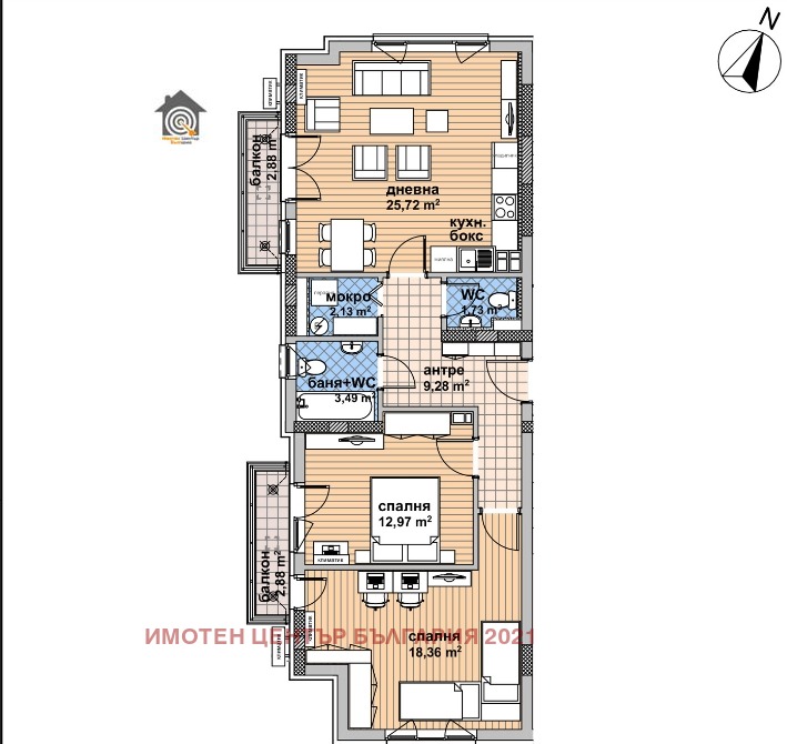 Продава 3-СТАЕН, гр. София, Надежда 4, снимка 5 - Aпартаменти - 47025541