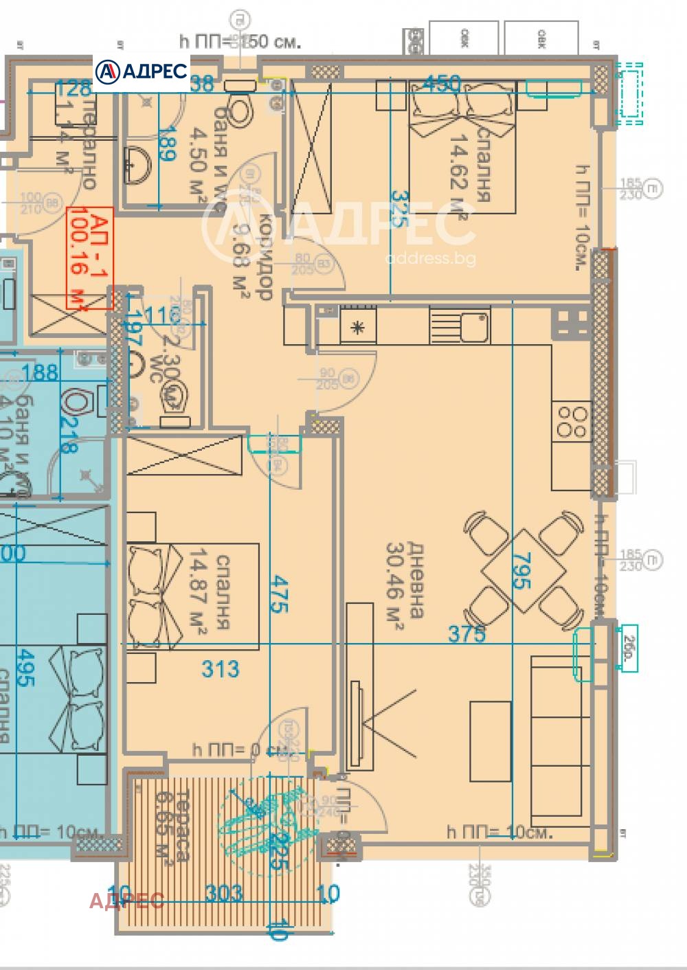 Продава 3-СТАЕН, гр. Варна, Виница, снимка 2 - Апартаменти - 53783248