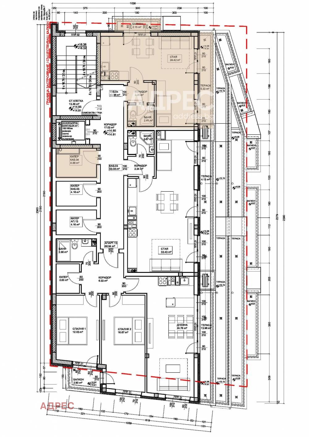Продава 1-СТАЕН, гр. Варна, Левски 1, снимка 4 - Апартаменти - 53902412