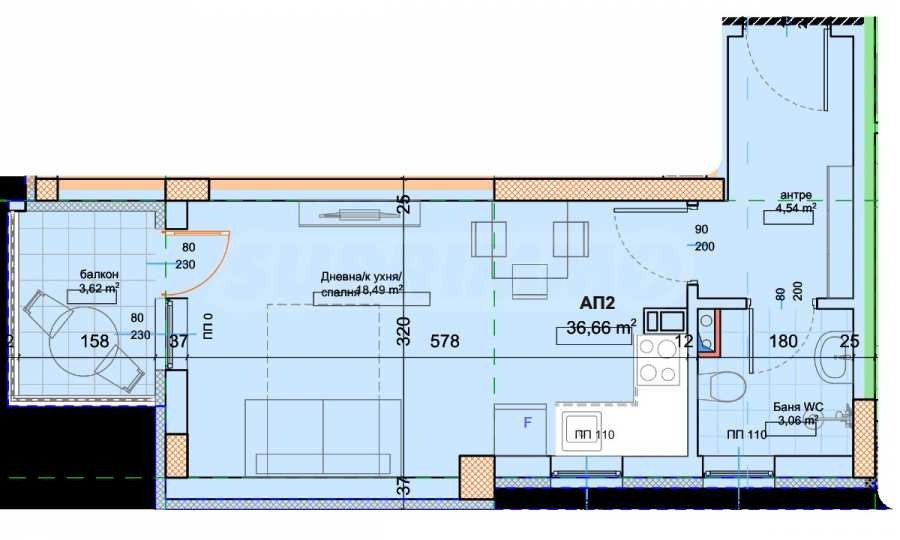 Продава 1-СТАЕН, гр. Черноморец, област Бургас, снимка 2 - Апартаменти - 55852695