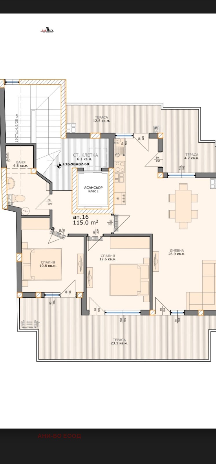 De vânzare  2 dormitoare Varna , Levsci 1 , 136 mp | 64079082 - imagine [2]