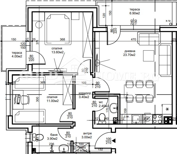 Продава 3-СТАЕН, гр. Пловдив, Беломорски, снимка 4 - Апартаменти - 52707148