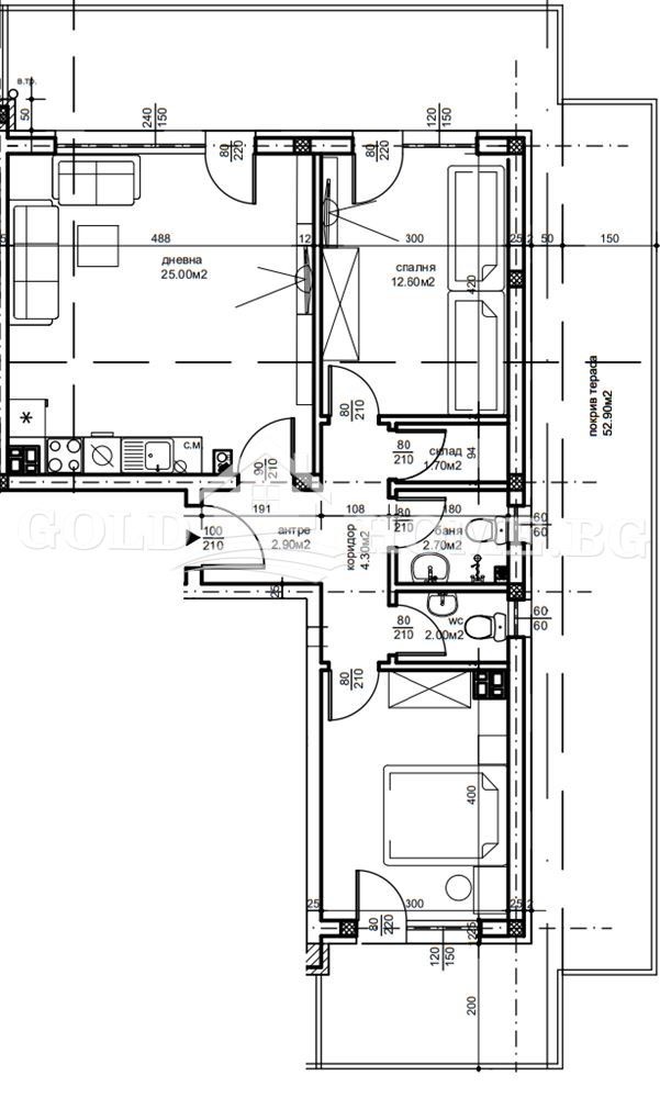 Продава 3-СТАЕН, гр. Пловдив, Беломорски, снимка 7 - Апартаменти - 52707148