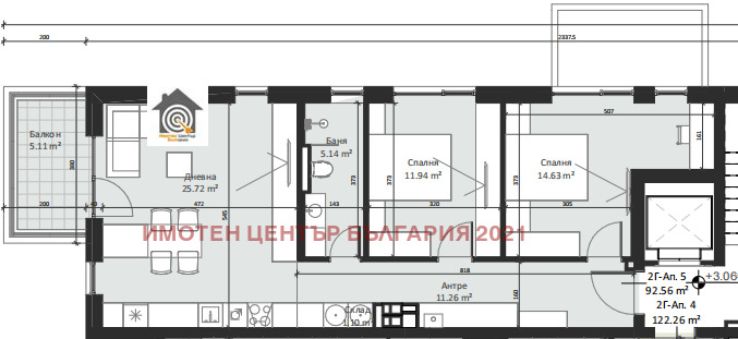 Продава 3-СТАЕН, гр. София, Малинова долина, снимка 6 - Апартаменти - 53596091