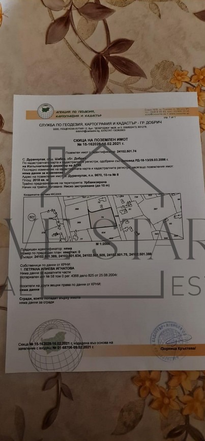 Продава  Парцел област Добрич , с. Дуранкулак , 1365 кв.м | 16775506 - изображение [6]