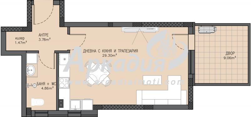 Продается  Студия Пловдив , Въстанически , 52 кв.м | 27470711 - изображение [2]