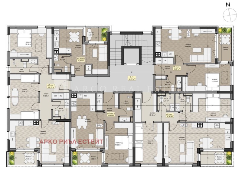 Продава 1-СТАЕН, гр. София, Левски Г, снимка 2 - Апартаменти - 53486160