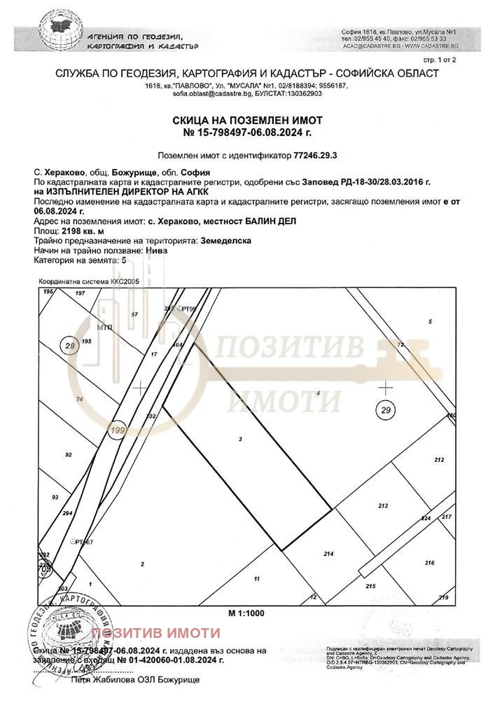 Satılık  Komplo bölge Sofia , Herakovo , 2198 metrekare | 72654047 - görüntü [3]