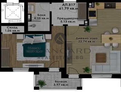 Till salu  1 sovrum Plovdiv , Belomorski , 71 kvm | 99000069