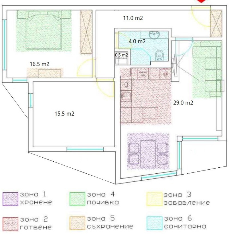 Продаја  2 спаваће собе Варна , Базар Левски , 109 м2 | 73945568 - слика [8]