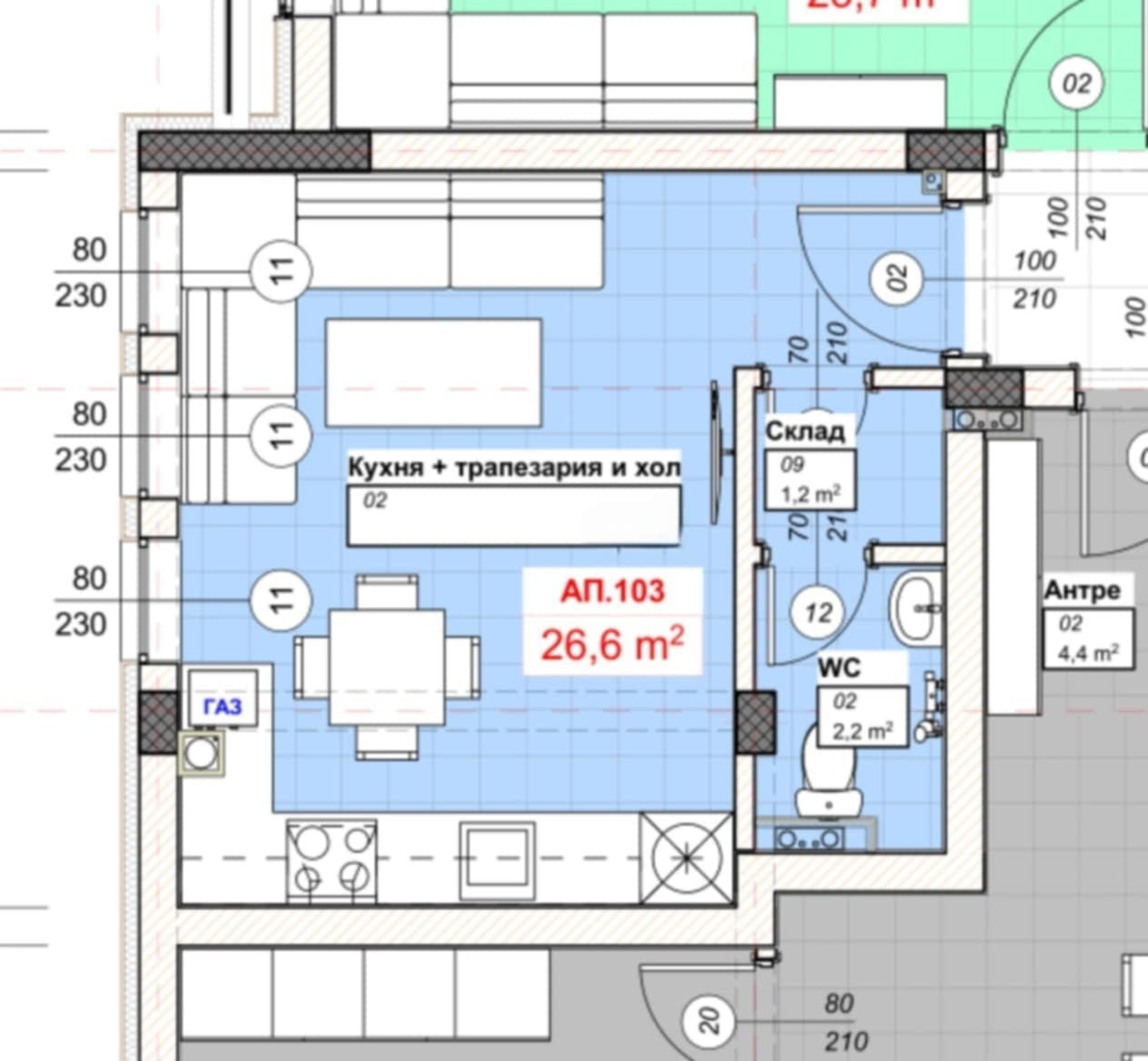 Продава 1-СТАЕН, гр. София, Младост 4, снимка 2 - Апартаменти - 54274159