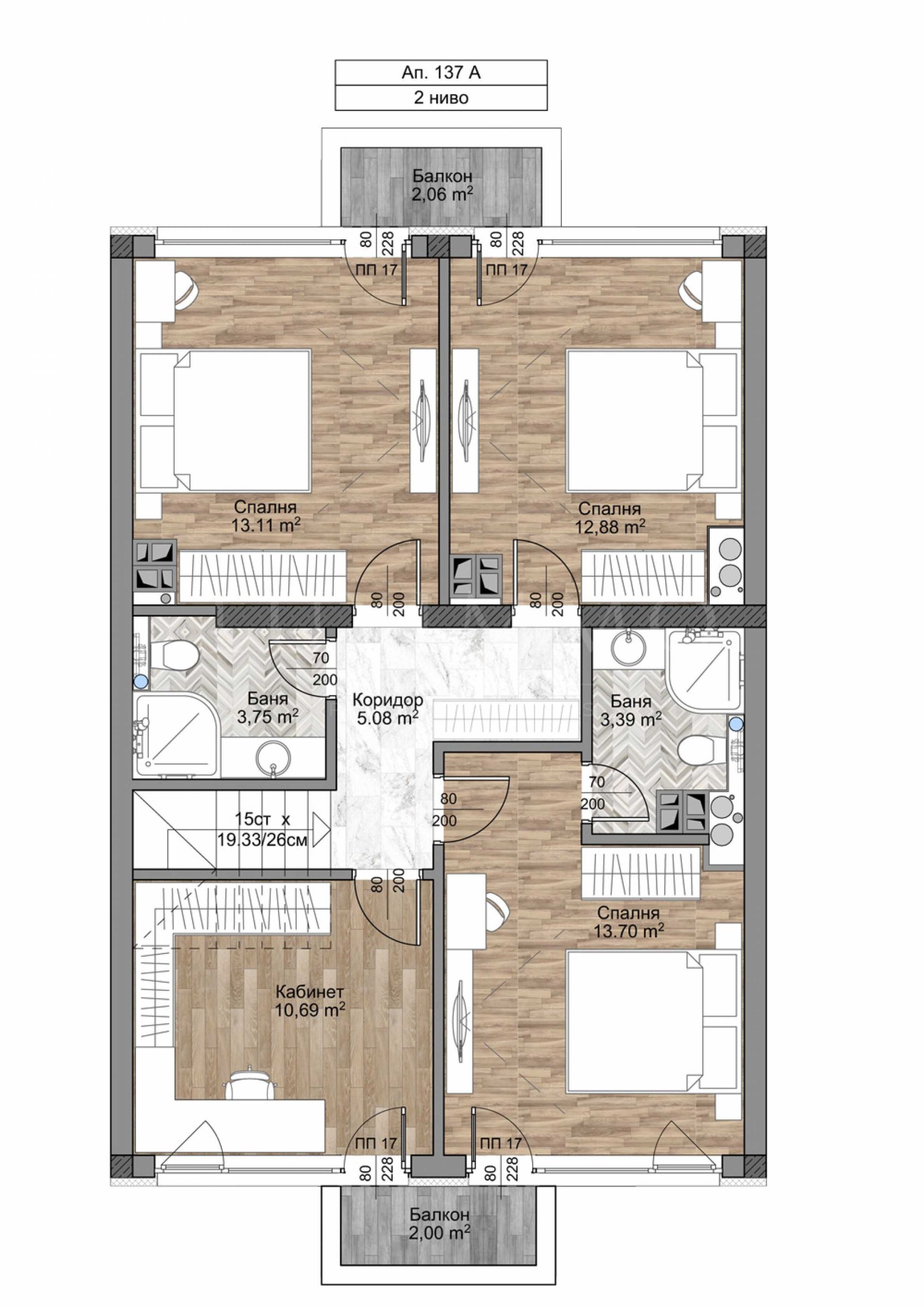 Продава МЕЗОНЕТ, гр. София, Младост 4, снимка 3 - Апартаменти - 55309056