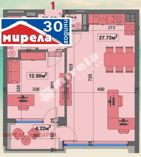 Продава 2-стаен град Варна Чайка - [1] 