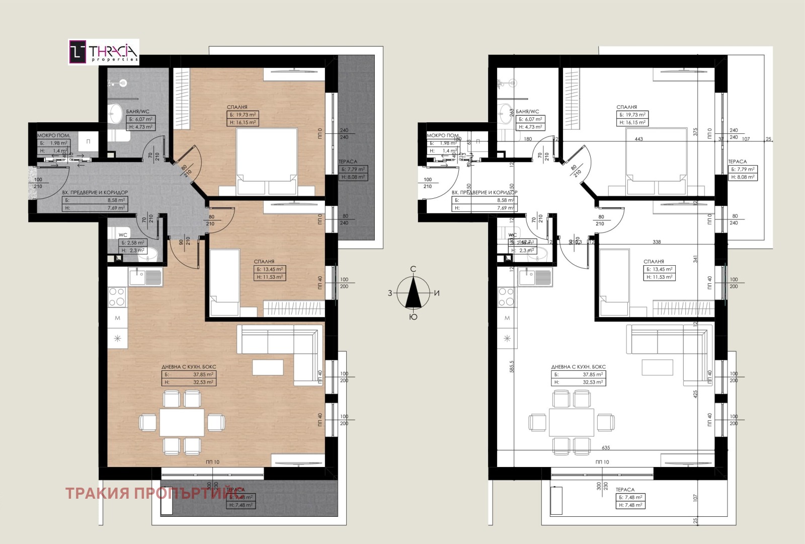 Продава 3-СТАЕН, гр. София, м-т Детски град, снимка 2 - Апартаменти - 51495183