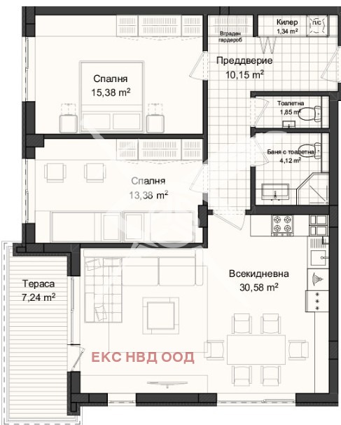 Продава 3-СТАЕН, гр. Пловдив, Кършияка, снимка 1 - Aпартаменти - 48608772