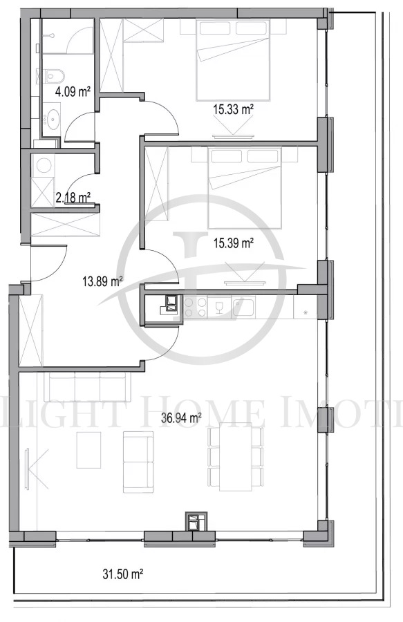 На продаж  2 спальні Пловдив , Христо Смирненски , 151 кв.м | 70628762 - зображення [5]