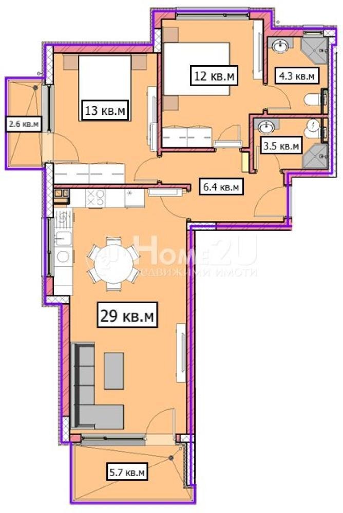 Продава 3-СТАЕН, гр. Варна, Владислав Варненчик 1, снимка 3 - Апартаменти - 55627766