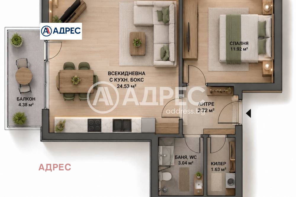 Продава 2-СТАЕН, гр. Варна, Младост 1, снимка 4 - Апартаменти - 55665120
