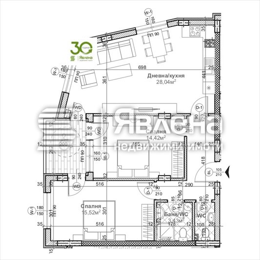 Продава 3-СТАЕН, гр. Варна, Левски 1, снимка 2 - Aпартаменти - 48914177