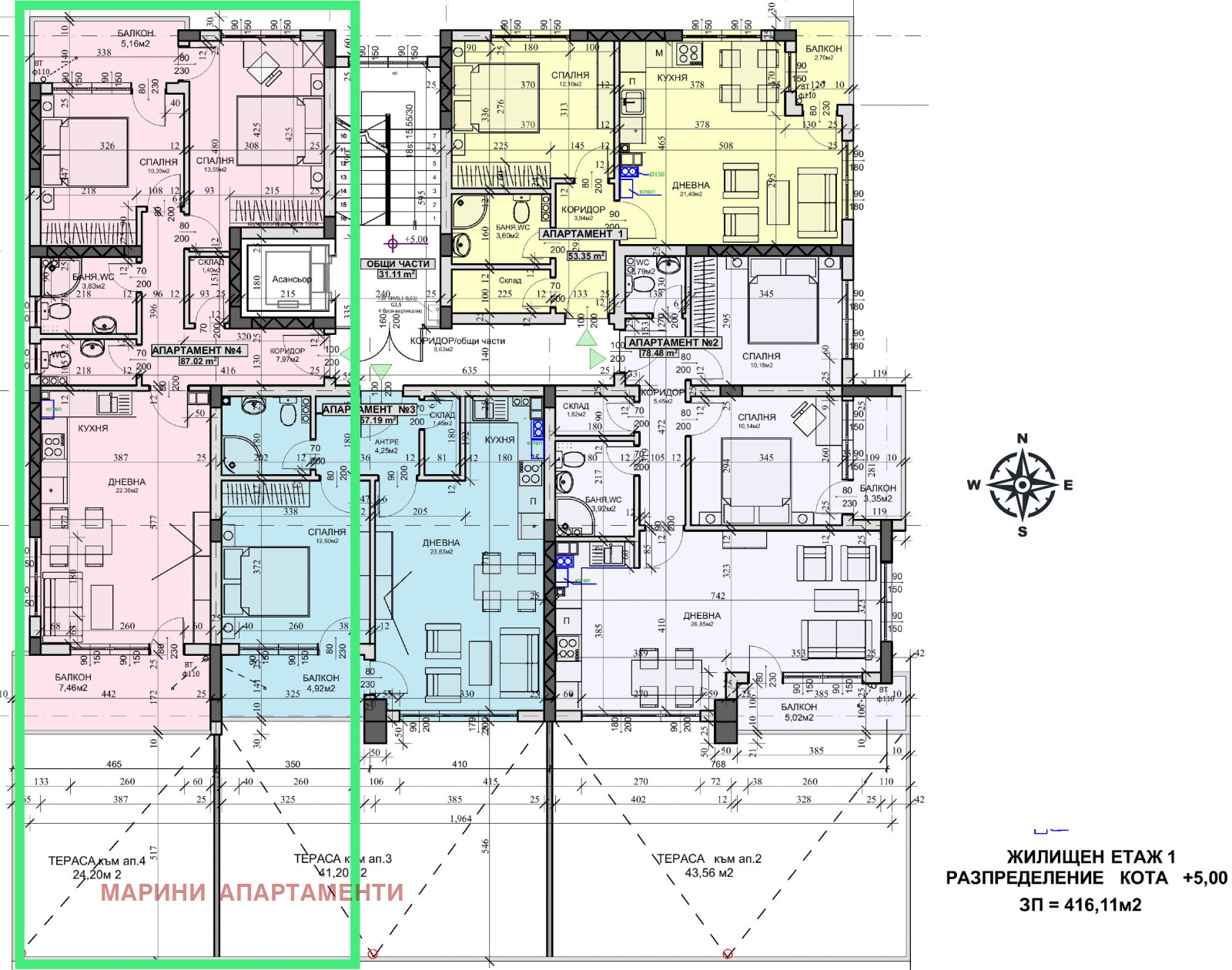 Продава 3-СТАЕН, гр. Велико Търново, Акация, снимка 2 - Апартаменти - 41423728