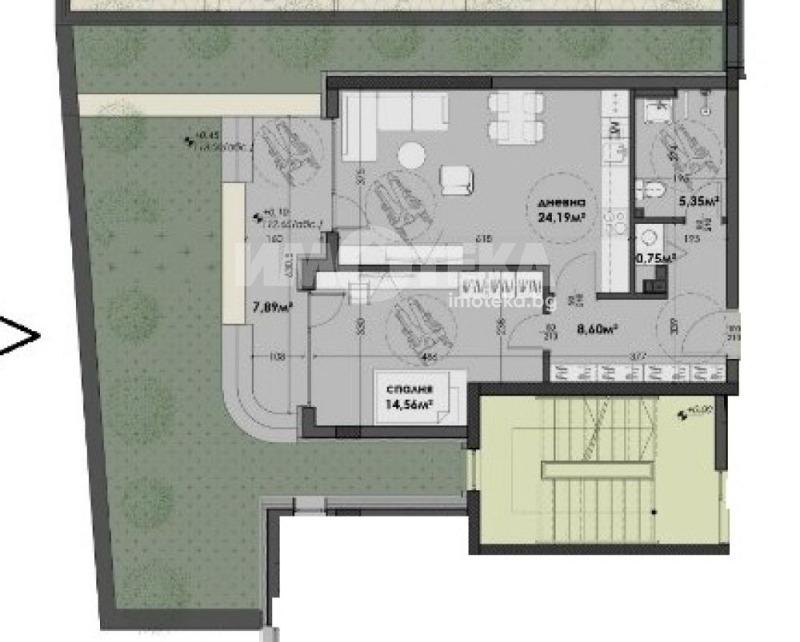 Eladó  1 hálószoba Varna , Izgrev , 73 négyzetméter | 81807507 - kép [5]