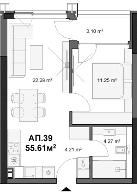 1 dormitorio Ovcha kupel 1, Sofia 2