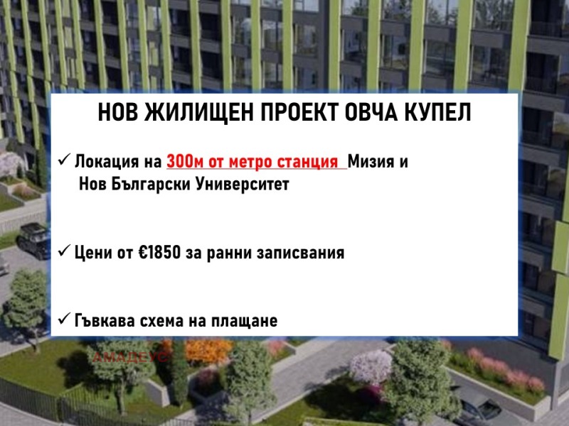 Продается  2 спальни София , Овча купел , 109 кв.м | 48582439 - изображение [2]