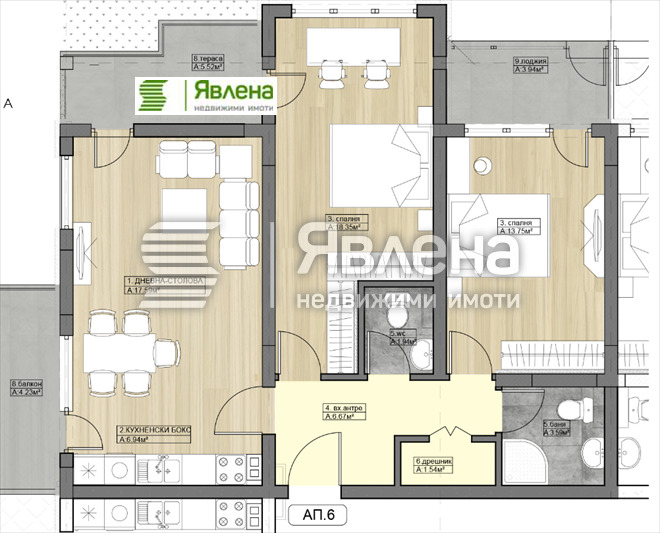 En venta  2 dormitorios Sofia , Druzhba 2 , 123 metros cuadrados | 80344409 - imagen [8]