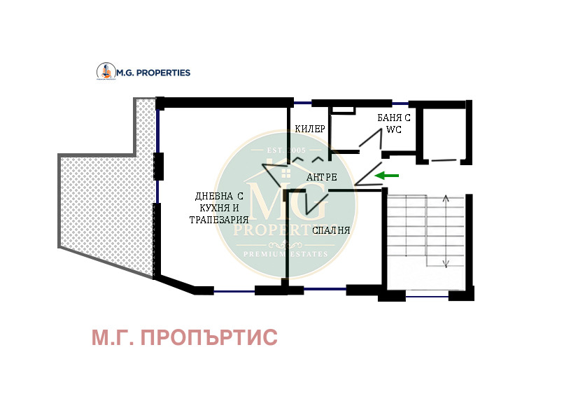 Продава 2-СТАЕН, гр. Варна, Виница, снимка 13 - Апартаменти - 55728367