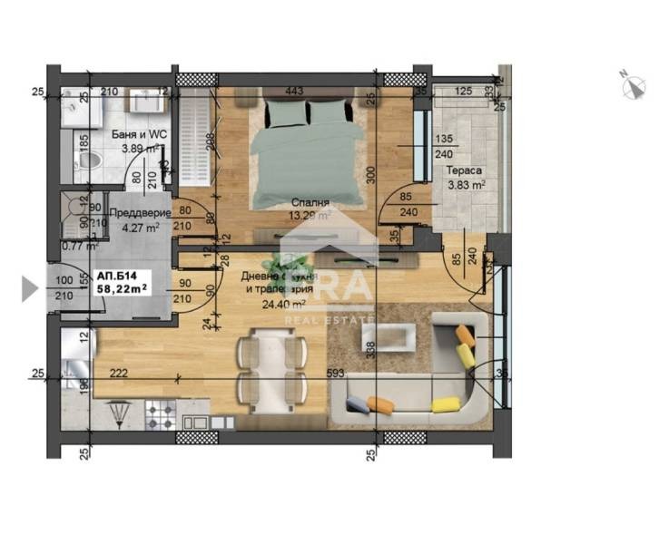 Zu verkaufen  1 Schlafzimmer Sofia , Malinowa dolina , 68 qm | 41093254 - Bild [2]