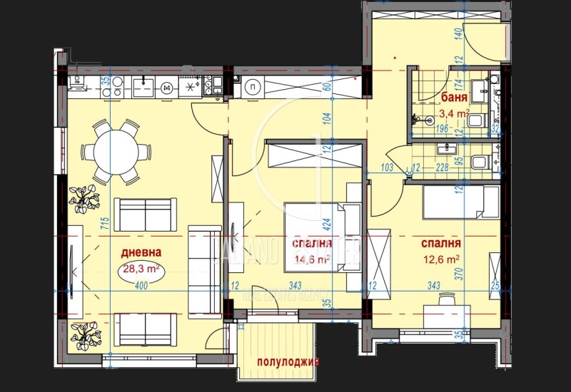 Продава 3-СТАЕН, гр. София, Овча купел, снимка 2 - Aпартаменти - 47339752