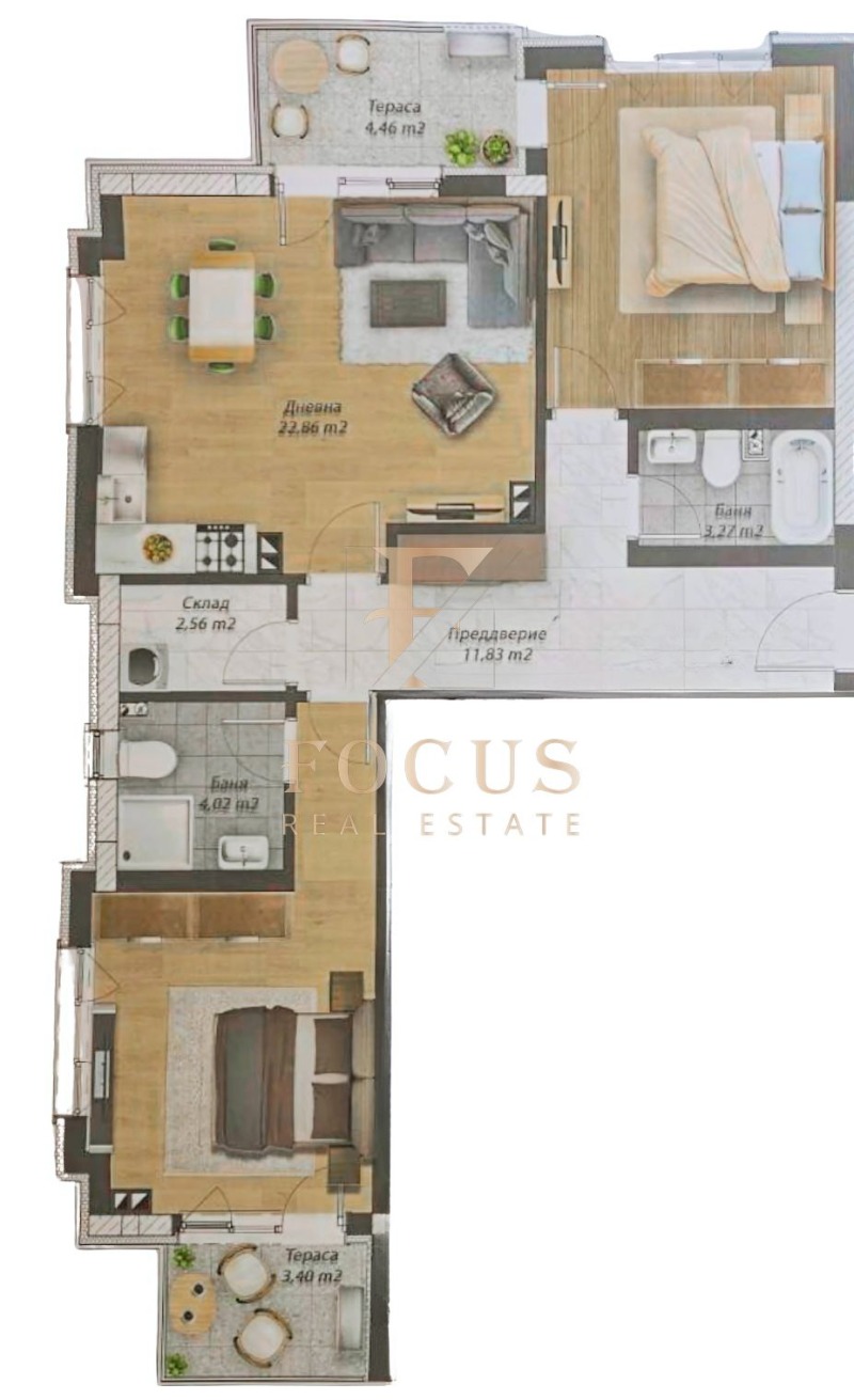 Продава  3-стаен град Пловдив , Беломорски , 111 кв.м | 54150093 - изображение [4]