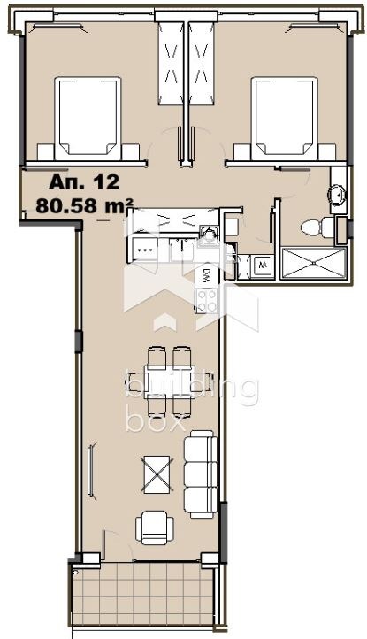 Te koop  2 slaapkamers Sofia , Knjazjevo , 96 m² | 64033947 - afbeelding [12]