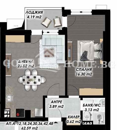 Продава 3-СТАЕН, гр. Пловдив, Гагарин, снимка 9 - Апартаменти - 54473080