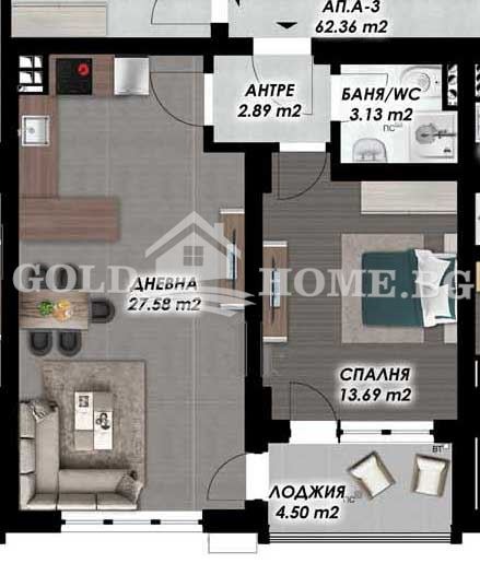 Продава 3-СТАЕН, гр. Пловдив, Гагарин, снимка 12 - Апартаменти - 54473080