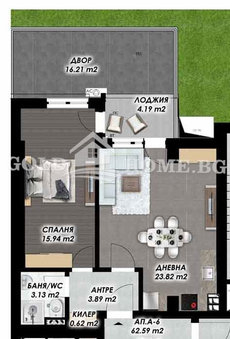 Продава 3-СТАЕН, гр. Пловдив, Гагарин, снимка 15 - Апартаменти - 54473080