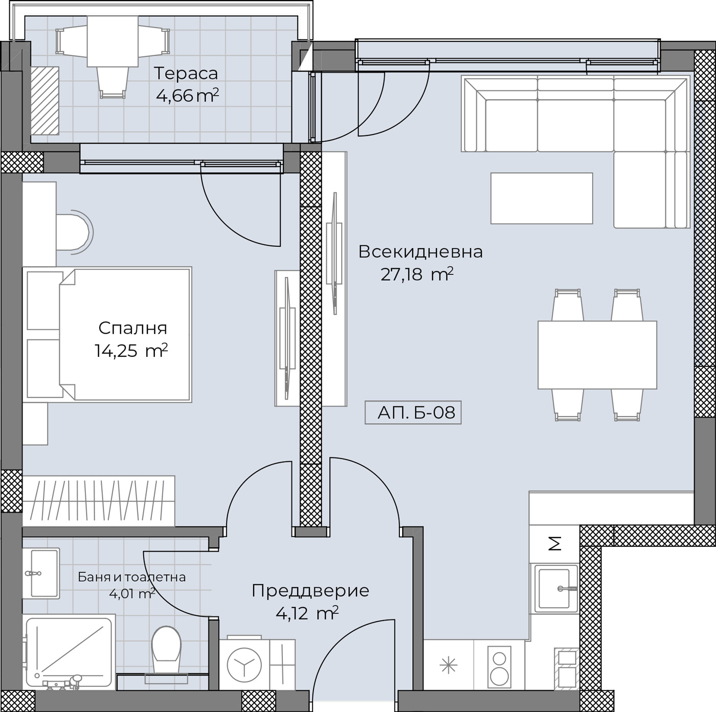 Продава 2-СТАЕН, гр. Пловдив, Остромила, снимка 8 - Апартаменти - 55088180