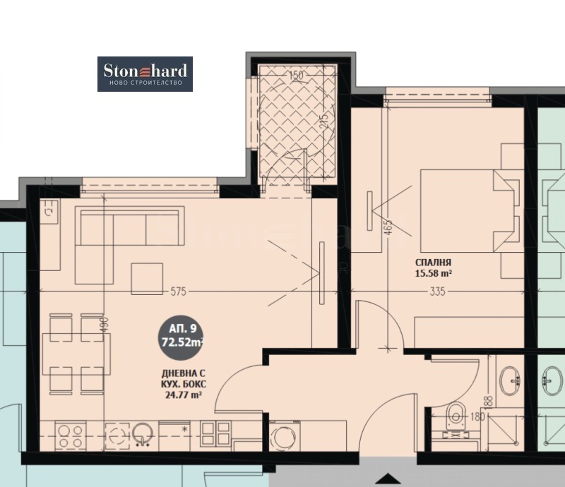 De vânzare  1 dormitor Sofia , Vitoșa , 72 mp | 38591277 - imagine [2]