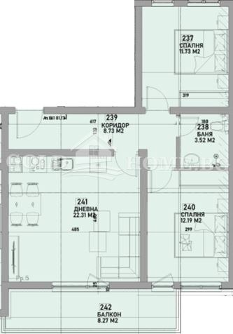 Продава 3-СТАЕН, гр. Пловдив, Беломорски, снимка 2 - Апартаменти - 53948219