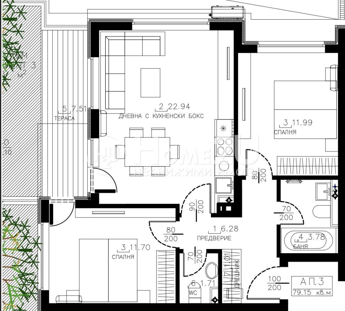 Продава 3-СТАЕН, гр. София, Малинова долина, снимка 13 - Апартаменти - 55637929