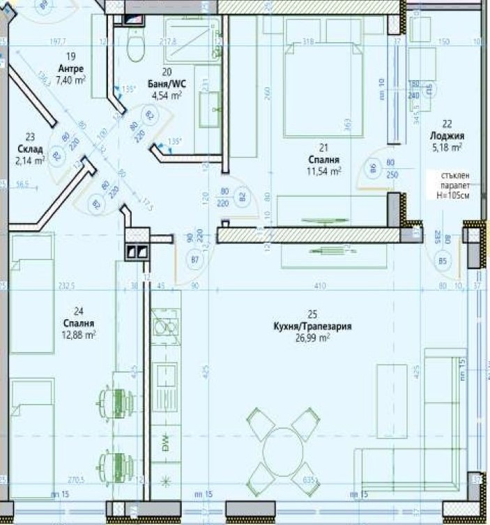 Продава  3-стаен град Варна , м-т Ален мак , 99 кв.м | 13294921 - изображение [7]