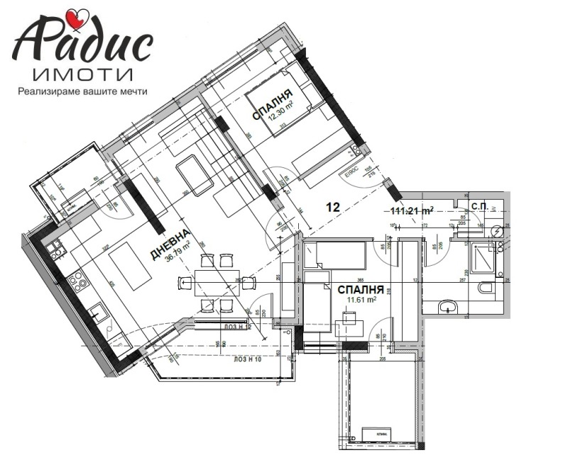 De vânzare  2 dormitoare Stara Zagora , Țentâr , 145 mp | 41163068