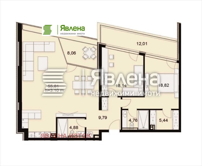 Продава 3-СТАЕН, гр. София, Симеоново, снимка 8 - Апартаменти - 52472652