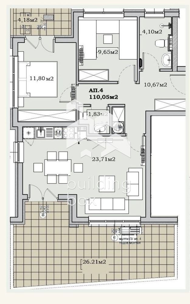 Продава 3-СТАЕН, гр. София, Сухата река, снимка 2 - Апартаменти - 54642732