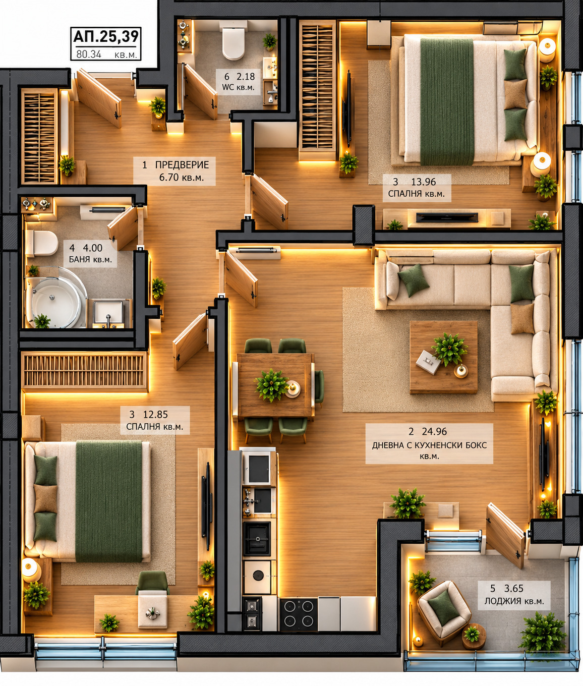 Продава 3-СТАЕН, гр. София, Малинова долина, снимка 2 - Апартаменти - 51484770