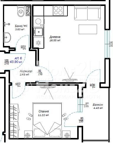 Продава  2-стаен град Варна , Виница , 54 кв.м | 77689780 - изображение [3]