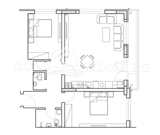 Продава 3-СТАЕН, гр. Пловдив, Младежки Хълм, снимка 5 - Aпартаменти - 48674770