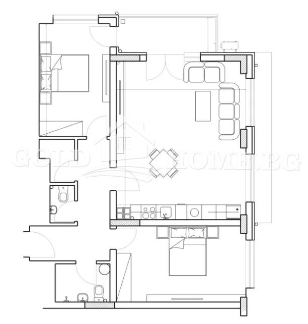 Продава 3-СТАЕН, гр. Пловдив, Младежки Хълм, снимка 9 - Aпартаменти - 48674770