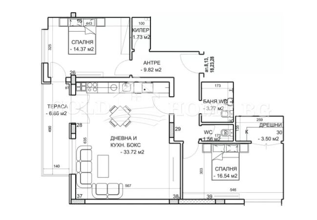 Продава 3-СТАЕН, гр. Пловдив, Младежки Хълм, снимка 13 - Aпартаменти - 48674770